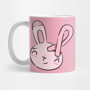 Breast Cancer Bunny Mug